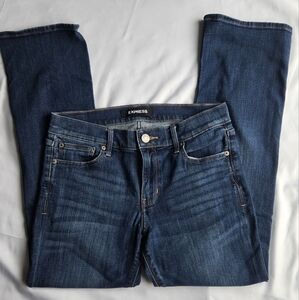 Express Barely Boot Mid Rise Jeans 8S